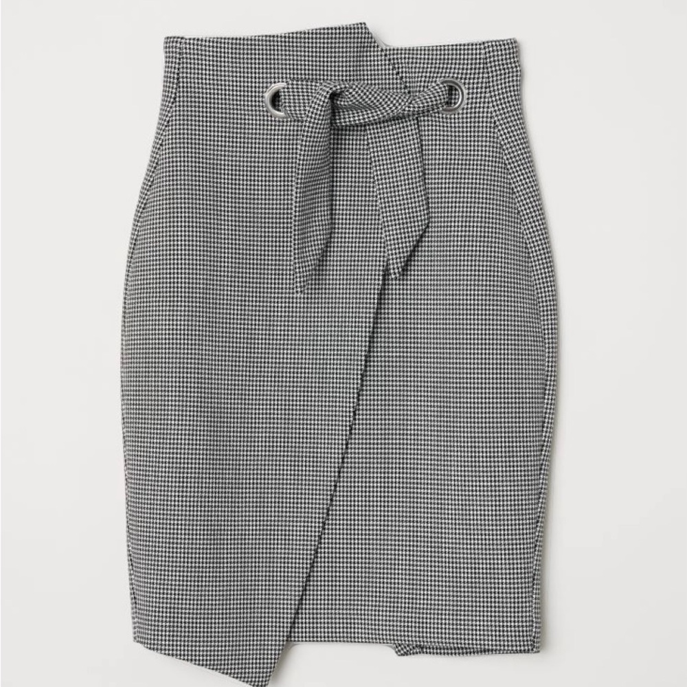 H&M Houndstooth Pencil Skirt